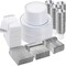 Silver Disposable Dinnerware Set – 25, 50, 75, 100 Guest Options, Plates, Silverware, Cups for Wedding, Party, Events